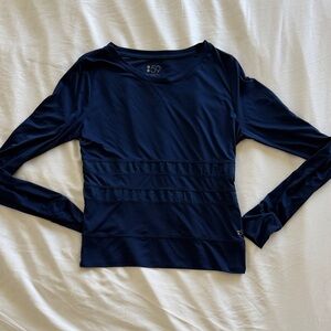 Splits 59 navy mesh long sleeve